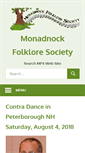 Mobile Screenshot of monadnockfolk.org