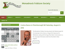 Tablet Screenshot of monadnockfolk.org